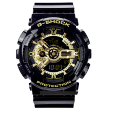 卡西欧（CASIO）手表男学生经典黑金时尚双显多功能时尚运动电子表七夕情人节礼物 京仓速发黑金GA-110GB-1A