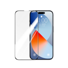 绿联【顺丰包邮】适用苹果15/16promax钢化膜iPhone15pro手机膜9D全屏覆盖防摔保护膜强抗指纹带神器 【15 pro】2片装 神器