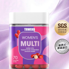 新西兰进口！TRWEKU 崔维珂 女士护发/复合维生素/叶黄素/益生菌软糖 70粒￥23.73 1.8折