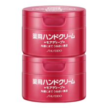 资生堂（Shiseido）尿素护手霜美润男女扶润手霜手膜秋冬季保湿滋润防干裂胖东来进口 红罐渗透滋养型（100g*2罐）