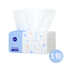 漫花400张5层家用纸巾抽纸整箱实惠装 1包  170mm*118mm*400张