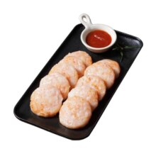味知香虾饼250g儿童早餐半成品空气炸锅食材无糖低脂运动健身食品