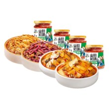 饭扫光 下饭菜金针菇野香菌竹笋香菇蕨菜麻辣剁椒什锦 280g*1瓶