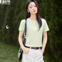 10点：对白 夏装女式短袖T恤