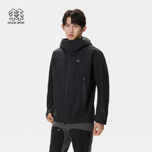 KOLON SPORT 可隆防水冲锋衣 男子GTX 2L防风透湿耐磨连帽夹克外套 LHGJ5SN031-BK 黑色 2XL 185/104A