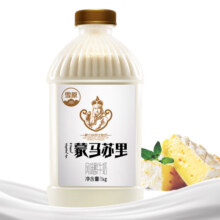 兰格格草原酸奶内蒙炭烧熟酸奶乳酪酸奶1kg*4桶 1件装