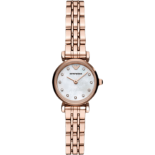 安普里奥·阿玛尼（Emporio Armani）手表女士白月光系列简约石英表小表盘生日礼物送女友AR11203 玫瑰金AR11203 22mm