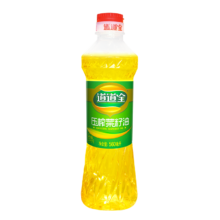 plus会员：道道全 压榨菜籽油 物理压榨一级 560ml*1瓶
