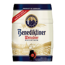 京东百亿补贴：Benedikeiner 百帝王 修道院经典 小麦啤酒 德国原装进口 5L 桶装