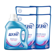 蓝月亮【店铺主推】蓝月亮洗衣液10斤套装 1kg瓶*1瓶+1kg袋*4 薰衣草香 洁净10斤套装