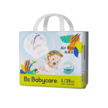 bc babycare 纸尿裤air夏季超薄透气婴儿男女宝宝尿不湿 拉拉裤L码-32片(9-14kg)