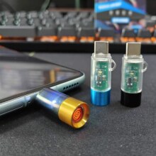 迷你手机点烟器防风打火机 Type-C低耗节能便携 1个装