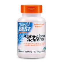 Doctor's best多特倍斯阿尔法α-硫辛酸 抗糖焕肤胶囊修护糖化皮肤60粒/瓶