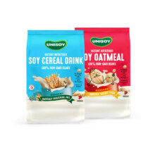 临期：UNISOY高营养豆奶燕麦40g*12条/袋 新加坡进口（25/6/6）