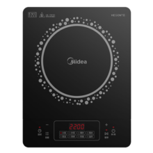 美的（Midea）电磁炉电陶炉 2200W大功率家用猛火爆炒耐用面板八档火力纤薄电磁灶火锅炉国家补贴 C22-RT22E01