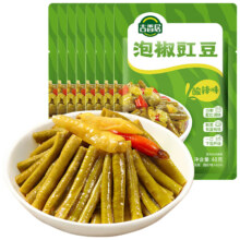 再降价：吉香居 泡椒豇豆48g*8袋