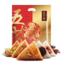 五芳斋 五芳团圆 速冻粽子礼袋 100g*10只 6荤4素嘉兴端午粽子早餐49.9元 (券后省0.85,月销5000+)
