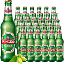青岛啤酒（TsingTao）经典啤酒 11度 316ml*24瓶 整箱装