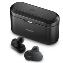 飞利浦（PHILIPS）真无线蓝牙主动降噪耳机 Fidelio高保真音乐娄氏双动铁苹果安卓手机通用T1黑色