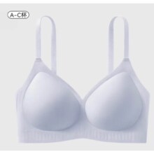 欧迪芬 内衣女无痕大胸显小春夏薄款文胸 烟灰兰 *2件