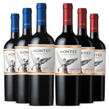MONTES【蒙特斯官旗】智利原瓶进口红酒 蒙特斯montes经典系列750ml 红葡萄酒6支组合整箱装