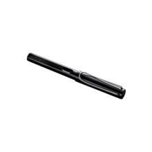 凌美（LAMY）钢笔 狩猎系列练字正姿钢笔学生文具办公礼品 毕业礼物企业团购 亮黑19BK-0.7mm