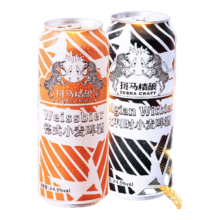 斑马精酿精酿啤酒比利时&德式小麦组合装 500ml*4听试饮尝鲜装