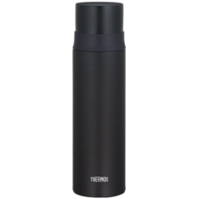 膳魔师（THERMOS）保温杯不锈钢水杯磨砂黑500ml男女保冷杯子双盖FFM-501