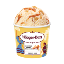 哈根达斯（Haagen-Dazs）肉桂焦糖味 经典吉士果冰淇淋 100ml/杯 雪糕