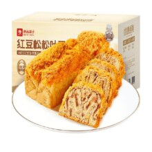 88VIP:良品铺子 红豆松松吐司520g7.21元+209淘金币
