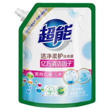 超能 洁净柔护洗衣 1kg*1袋