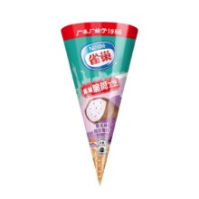雀巢NESTLE【任选30支】雪糍甜筒冰淇淋  飞鱼脆皮多口味 香芋甜筒1支(73g)