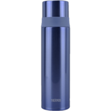 膳魔师（THERMOS）FFM保温杯不锈钢 高颜值直筒身男女学生水杯户外办公轻保温杯 河滨蓝 FFM-501(MSB)