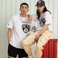PLUS会员：NBA 篮网队护照印章系列男女圆领短袖