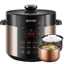 苏泊尔（SUPOR）【国家补贴】国风系列电压力锅 5L智能预约 70kPa煲汤小米粥 一锅双胆 50YC9086电饭煲高压锅4-6人