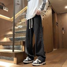 Lirdn Lee 男2025春夏款阔腿牛仔裤
