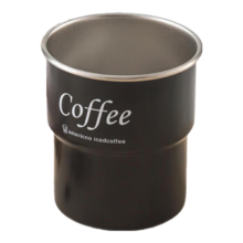 304不锈钢直饮杯美式咖啡杯 黑色台阶杯 300ml 新Coffee