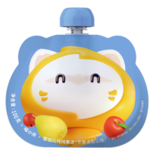 喵小侠婴幼儿果泥 儿童常温即食水果泥宝宝零食辅食果泥儿童零食 苹果清梨山楂 100g