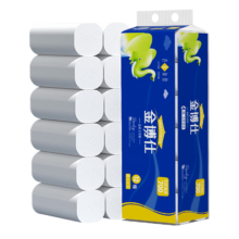 金博仕卷纸卫生纸厕所卷筒纸家庭装手纸 700g 12卷