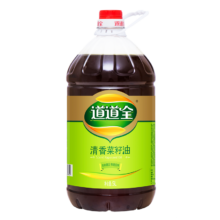 plus会员、需首购:道道全菜籽油 食用油 清香菜籽油 物理压榨非转基因 5L*1桶