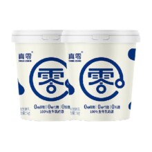 88VIP: 真零 0添加蔗糖低GI酸奶1kg×2桶 +凑单
