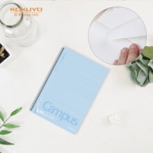 国誉(KOKUYO)螺旋装订本Campus笔记本子易撕本·经典新系列 8mm横线 A5/80张/本 4本蓝色 WCN-CSN3810N37.4元 (券后省0.9)