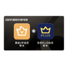 爱奇艺黄金VIP会员年卡+赠京东plus会员年卡