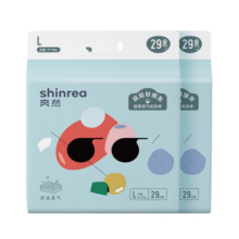 爽然（shinrea）超柔透气拉拉裤成长裤 婴儿尿不湿男女宝宝小内裤 纸尿裤 L29片