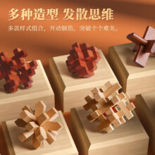 孔明锁鲁班锁全套榫卯积木智力玩具儿童男孩生日礼物小学生益智