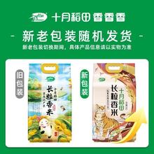 十月稻田 SHI YUE DAO TIAN [粒粒分明]十月稻田长粒香米5kg正宗东北大米圆润饱满弹牙有嚼劲
