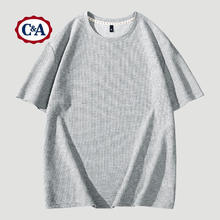 C&A 短袖t恤 男 夏季潮牌日系大码 男生半袖休闲圆领上衣 黑色 M