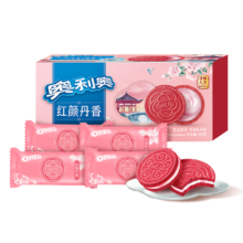 plus会员、限时秒杀：奥利奥（Oreo）夹心饼干 红颜丹香味194g春季限定春日出游早餐休闲零食内含4小包