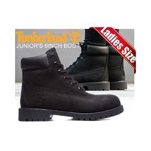 Timberland JUNIOR'S 6 英寸靴子/黑色 12907 女士