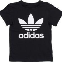 限尺码：adidas 阿迪达斯 男大童 纯色 短袖T恤